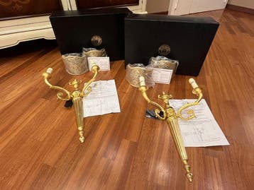 Versace - Versace - Wandkandelaar (2) - Verguld -, Nieuw