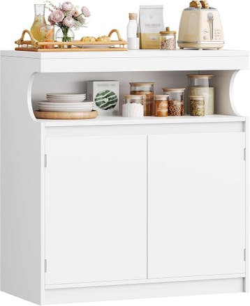 Hzuaneri SC80003X Sideboard, keukenkast met 2 deuren, buffet, Verzenden, Zo goed als nieuw