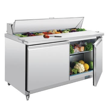 Polar U-serie 2-deurs gekoelde saladette 527L, Verzenden, Nieuw in verpakking, Koelen en Vriezen