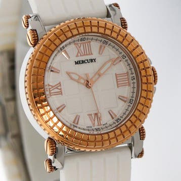 Mercury - Swiss Watch - ME10205-SRX-1 - White Strap - Zonder, Nieuw