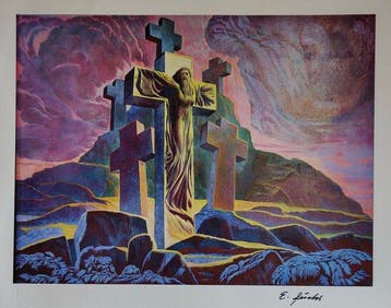Ernst Fuchs (1930-2015) - Montserrat, Antiek en Kunst