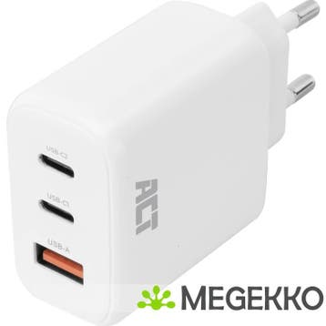 ACT 3-poorts USB-C & USB-A thuislader 65W PPS snellader, Computers en Software, Laptop-opladers, Verzenden, Nieuw, ACT