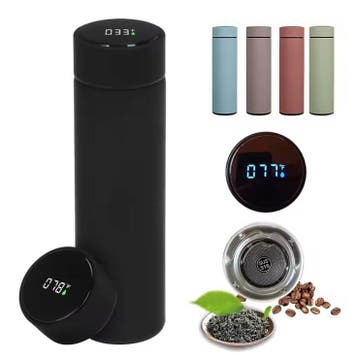 Smart Thermosfles RVS met Display – Outdoor Warm/Koud, Sport en Fitness, Verzenden, Nieuw
