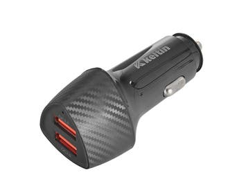 Autolader 36 W - Oplader Auto - Snellader Dubbele Usb - Kelt, Ophalen of Verzenden, Nieuw, Universele onderdelen