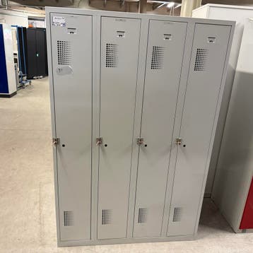 4-deurs lockerkast - 180x120x50 cm, Huis en Inrichting, Ophalen of Verzenden, Nieuw