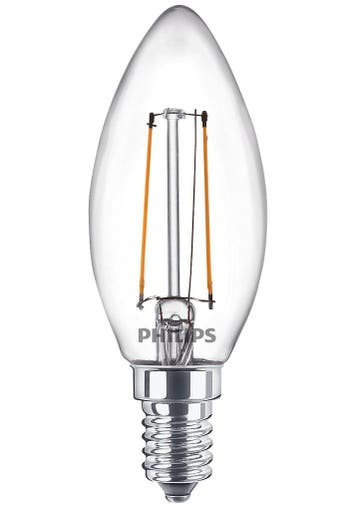Philips LED kaarslamp E14 2W 250lm 2700K Helder Niet-Dimbaar, Ophalen of Verzenden, Nieuw