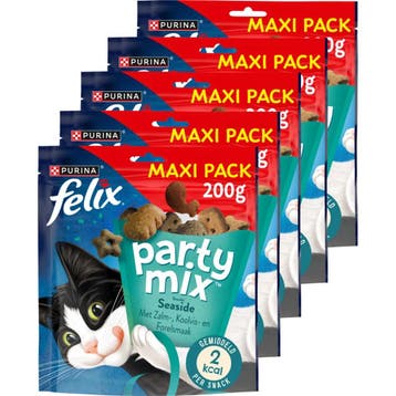 5x Felix Snack Party Mix Seaside 200 gr (Hondensnacks), Dieren en Toebehoren, Verzenden, Hond