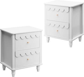 Nachtkastje set van 2 - Bijzettafel - Opbergkastje - 50x40x6, Verzenden, Zo goed als nieuw