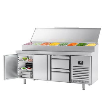 GGM Gastro | Saladette - 1960x700mm - 2-deurs + 2 lades - |, Verzenden, Nieuw in verpakking