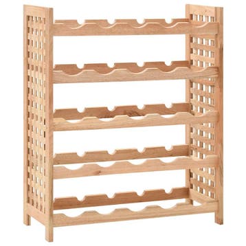 vidaXL Wijnrek voor 25 flessen 63x25x73 cm massief, Verzenden, Nieuw
