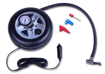 Mini compressor 12V | Met manometer - Incl. 3 adapters, Verzenden, Nieuw