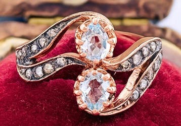 Zonder minimumprijs - Ring - 9 kt. Roségoud, Zilver, Nieuw