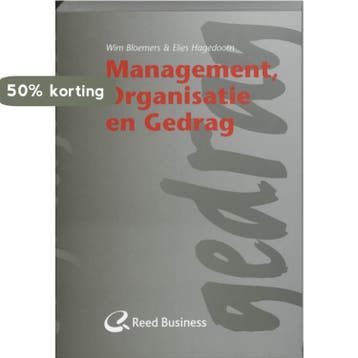 Management, Organisatie en Gedrag - E. Hagedoorn, Verzenden, Gelezen, E. Hagedoorn