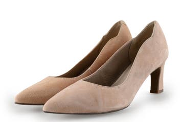 Manfield Pumps in maat 36 Beige, Pumps, Verzenden, Beige, Zo goed als nieuw