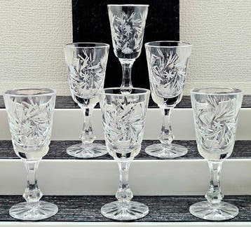 |- (6) x *Wunderschönes Set - Bohemia Kristall* (Germany) -