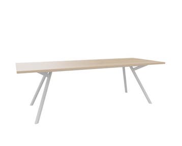 Bridge vergadertafel 200 x 80 cm, ronde poten, Vergader- of Presentatieruimte, Ophalen of Verzenden, Nieuw in verpakking, Tafel