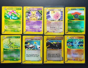 Pokémon - 8 Card - Venusaur Raro - Alakazam Raro - Clefable, Nieuw