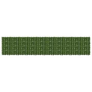 vidaXL Balkonscherm met bladeren Groen 500 x 100 cm, Verzenden, Nieuw