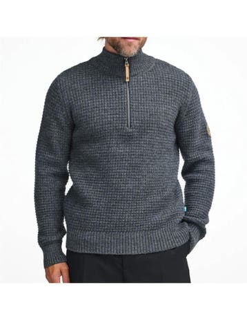 Ivanhoe trui Moritz half zip Grey - 100% wol - Grijs, Verzenden, Nieuw, Grijs
