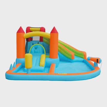 Opblaasbaar Kasteel met Waterbaan, Glijbaan, Trampoline & Wa, Verzenden, Nieuw