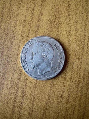 Frankrijk. Napoléon III. 5 Francs 1868-A, Paris (Zonder