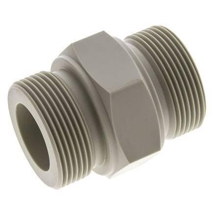 Dubbele Nippel G1 1/2 Polypropyleen (PP) 10bar FDA 55mm, Doe-het-zelf en Verbouw, Overige Doe-het-zelf en Verbouw, Nieuw, Verzenden