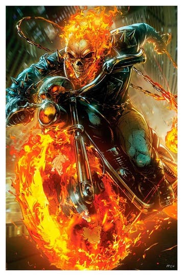 Marvel Art Print Cosmic Ghost Rider 61 x 41 cm - unframed, Ophalen of Verzenden, Nieuw