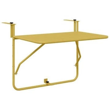 Balkontafel inklapbaar Goud 60cm | Retourdeal 46% Korting, Ophalen of Verzenden, Zo goed als nieuw, Rechthoekig, Metaal