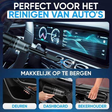 2dekans | MATTI® Auto Stofzuiger - Draadloos - Oplaadbaar -, Ophalen of Verzenden, Zo goed als nieuw