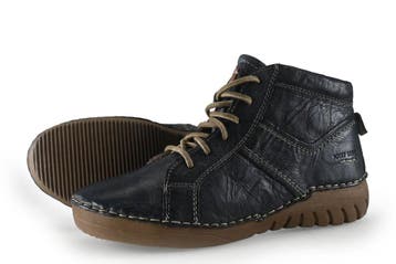 Josef Seibel Enkellaarzen in maat 38 Blauw, Kleding | Dames, Schoenen, Lage of Enkellaarzen, Zo goed als nieuw, Josef Seibel, Verzenden