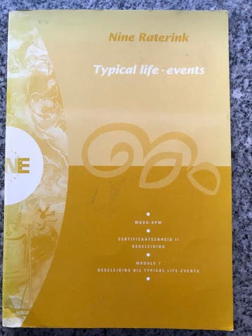 Typical life-events (Nine Raterink), Boeken, Gelezen, Verzenden, Persoonlijkheidsleer, Nine Raterink)