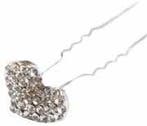 Decospeld Haarspeld Hart Strass diamantjes Doosje 20, Ophalen of Verzenden, Nieuw