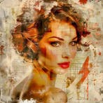 David Law - Face XIII, Antiek en Kunst