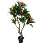 Kunstplant Plumeria 75x150 cm Roze/Groen (Decoratie), Verzenden, Nieuw