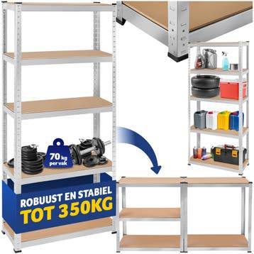 Werkplaatsrek - 180 x 75 x 30 cm, 350 kg, Huis en Inrichting, Verzenden, Nieuw