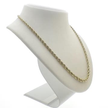 Gouden gedraaide schakelketting., Ophalen of Verzenden, Gebruikt, Goud, Goud