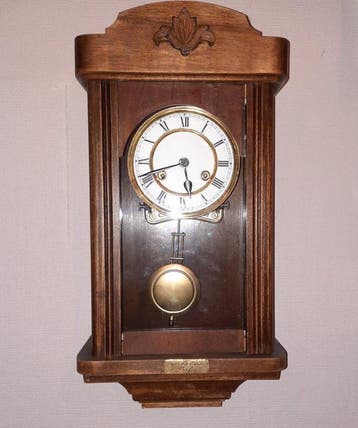 Regulateur wandklok - Hout, Messing, Glas - 1940-1950
