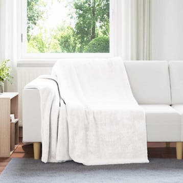 vidaXL plaid Wit 150 x 200 cm 1.64 kg Fleece, Verzenden, Nieuw, Wit
