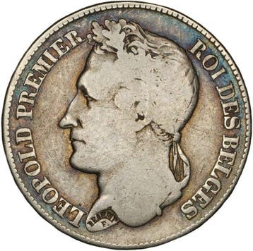 België. Leopold I. 2 Francs 1843 - position A  - RARE