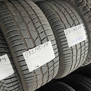 2 x Continental 235-45-17 Winterbanden 6mm, Gebruikt, 17 inch, 235 mm, Band(en)