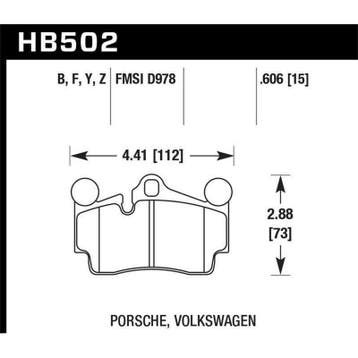 Hawk 2007-2014 Audi Q7 Premium HPS 5.0 Rear Brake Pads, Ophalen of Verzenden, Nieuw