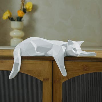 Geometrisch Kat Beeldje - Modern Woondecoratie Figuur voor H, Verzenden, Nieuw in verpakking