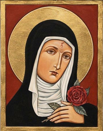 M. Palumbo (XX) - Icona Sacra Santa Rita da Cascia - 30 x 40