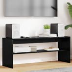 vidaXL TV-kast Zwart Eiken 100 x 30 x 40 cm Bewerkt hout, Minder dan 50 cm, Verzenden, Nieuw, Minder dan 100 cm