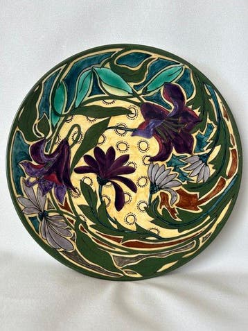Plateelbakkerij Zuid-Holland Gouda - Bord - Art nouveau
