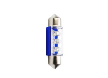 M-Tech LED C5W 12V 36mm - Basis 6x Led diode - Blauw - ..., Verzenden, Nieuw