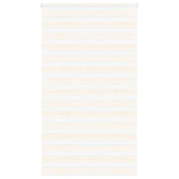 vidaXL Zebra Blind 130x230cm stofbreedte 125,9cm polyester, Verzenden, Nieuw, Beige