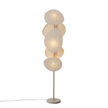 Japandi vloerlamp beige 3-lichts - Organica, Verzenden, Nieuw, Japandi