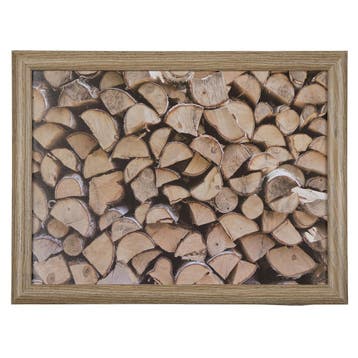 schootkussen openhaard hout 43cm, Verzenden, Nieuw