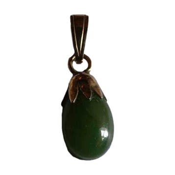 Vintage jade hanger - 935 zilver (verguld), Ophalen of Verzenden, Nieuw